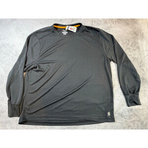 Carhartt Force Shirt Mens 3XL Black Long Sleeve Workwear Performance Tee NWT